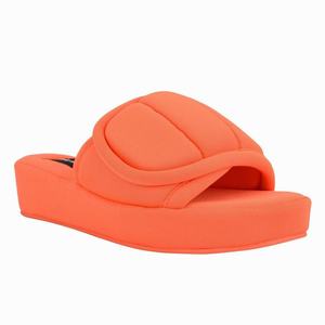 Nine West Lounge Platform Slippers - Orange - Ireland (HB7634528)